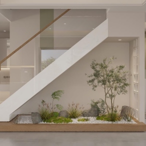 现代楼梯间3D模型下载